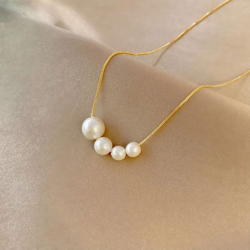 Gold Freshwater Pearl Necklace